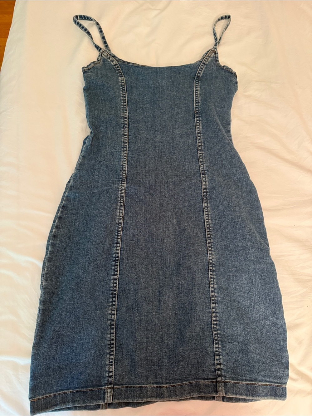 Divided Blue Denim Mini Slip Dress